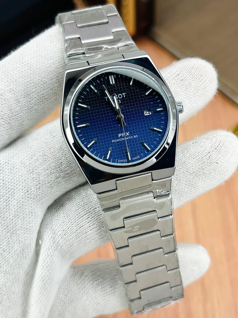 Tissot PRX 1853 | Silver Blue | Stainless steel | Sapphire Glass | Date Working