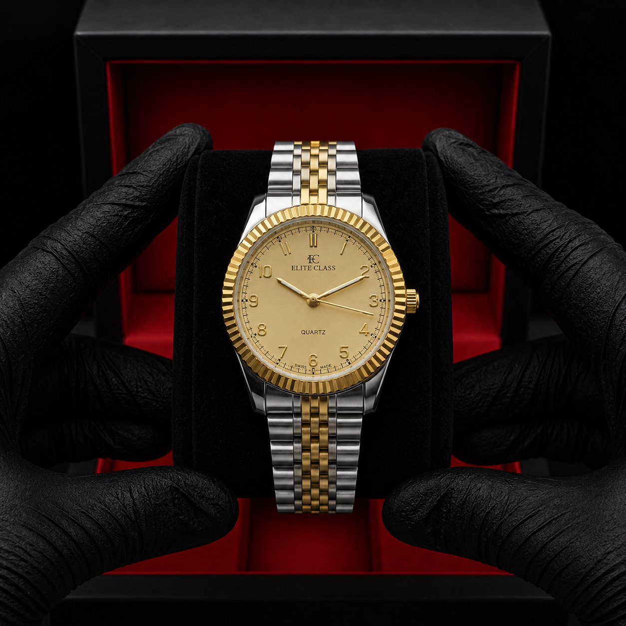Elite Class Watch | Gold & Two tone Chain