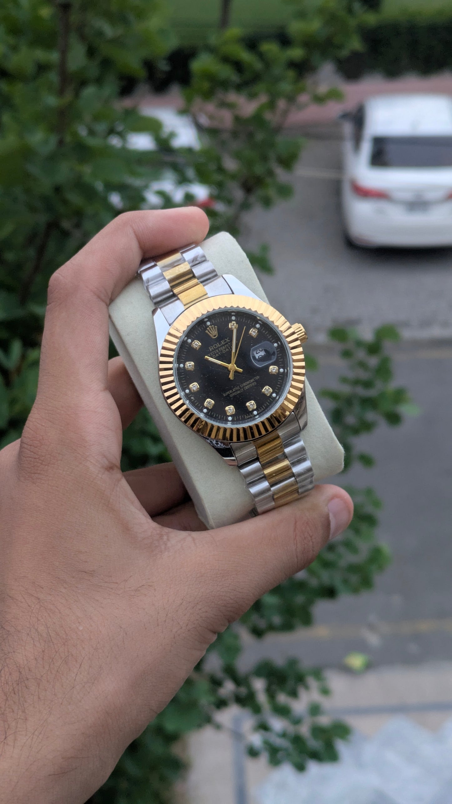 Rolex Oyster Perpetual | Two tone Black | Master Quality | Date Just