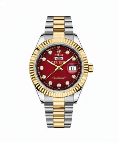Rolex Oyster Perpetual | Date Just | Master Quality | Stainless Steel | Two Tone Red