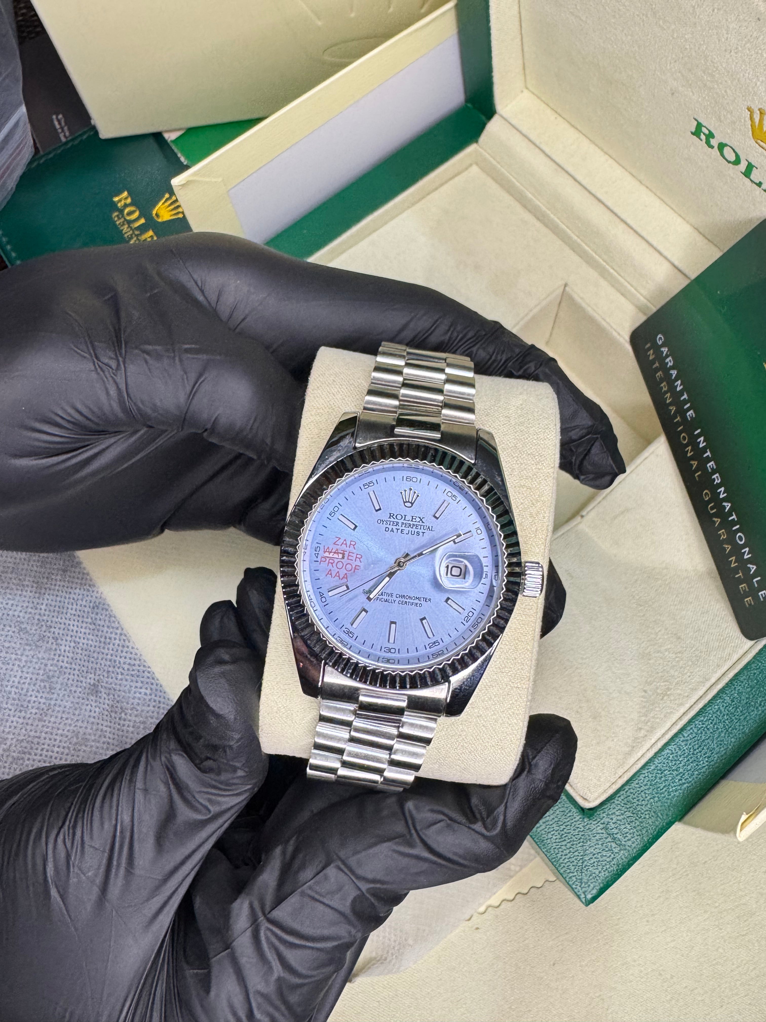 Rolex Oyster Perpetual | Silver Tiffany