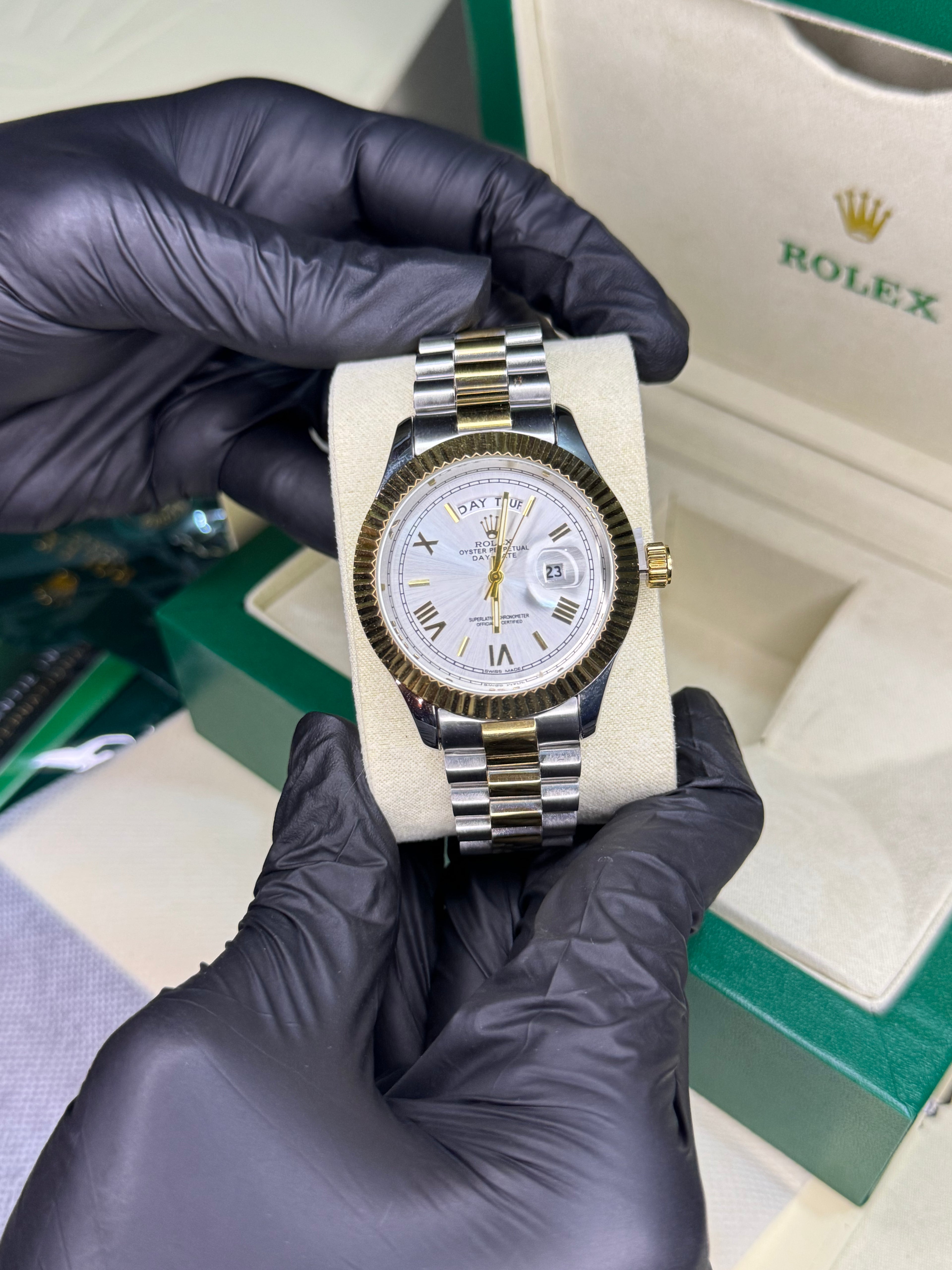 Rolex Oyster Perpetual | Two tone white | High grade