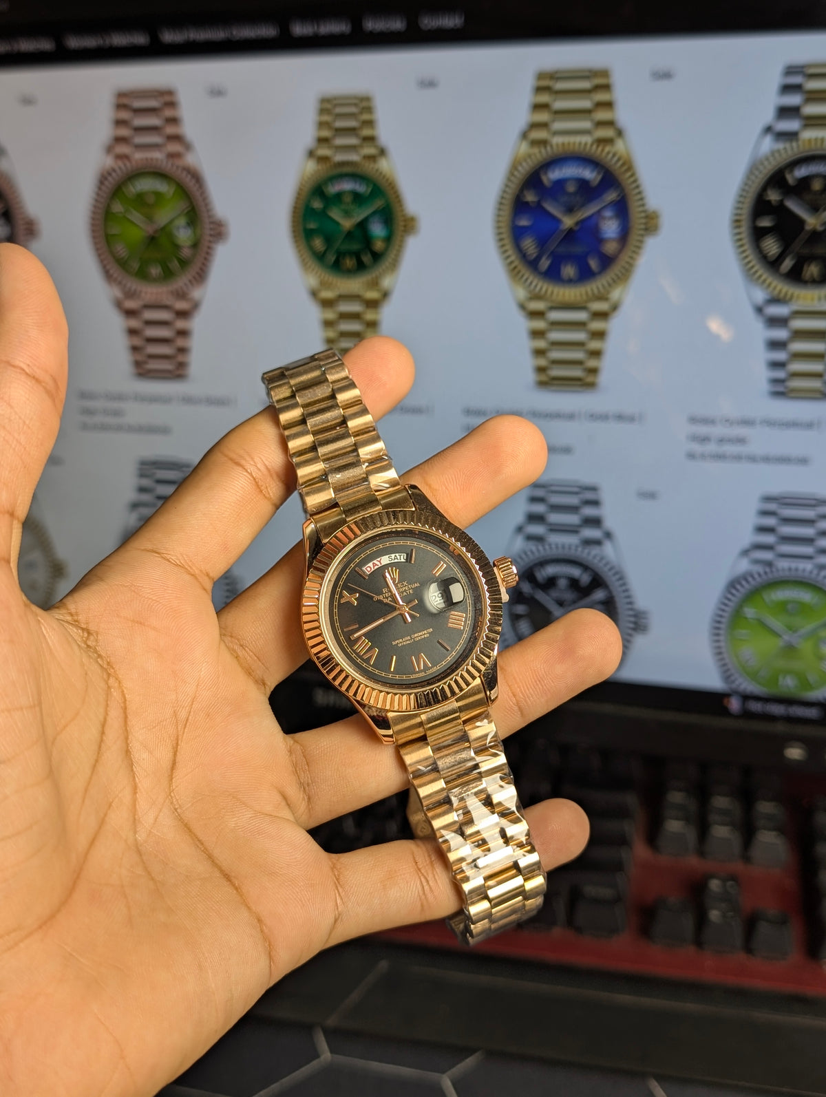 Rolex Oyster Perpetual High Grade | Rose Gold Chocolate