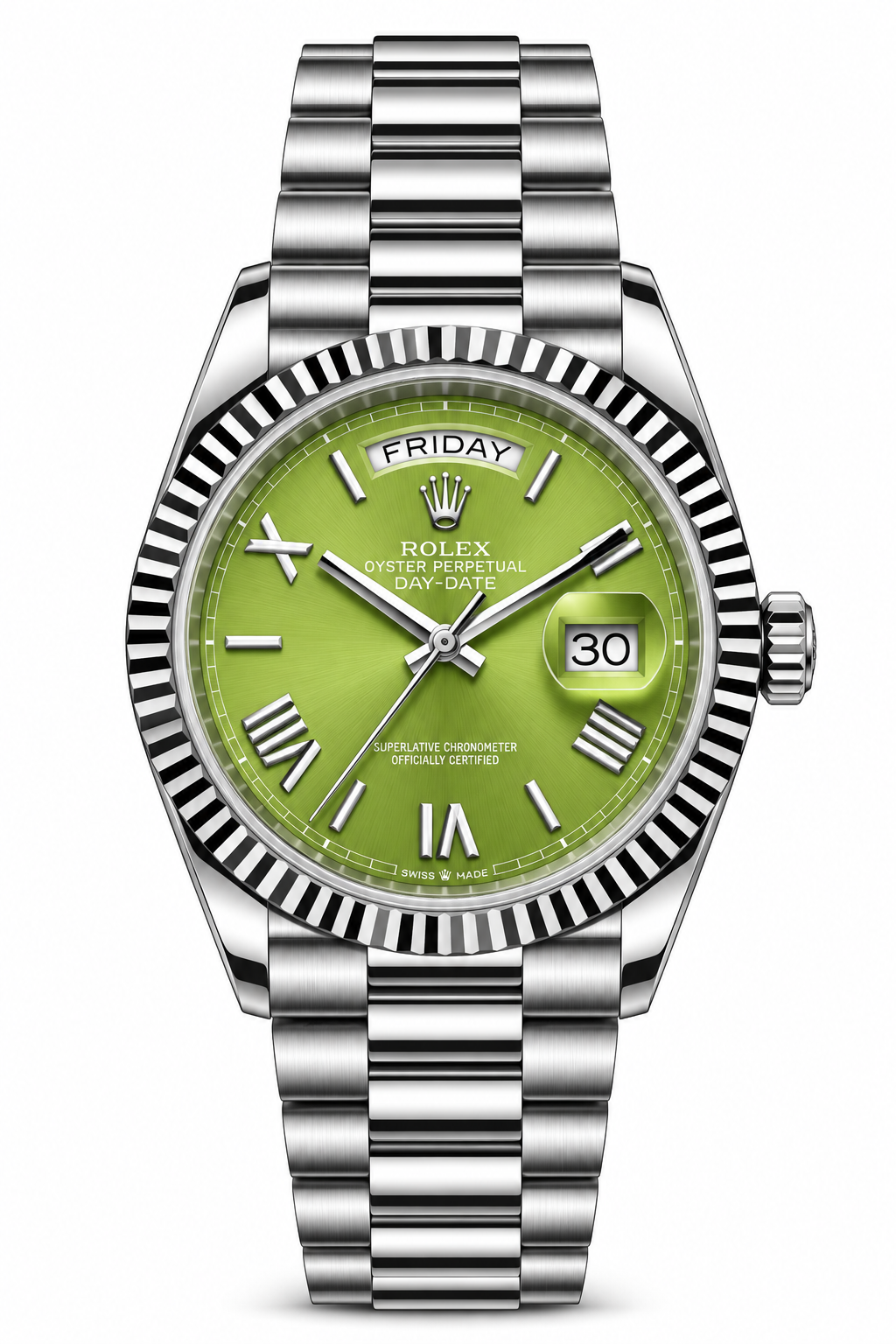Rolex Oyster Perpetual Silver green | High Grade