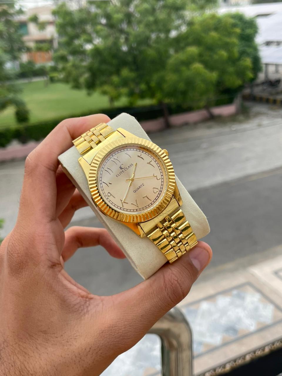 Elite Class Watch | Gold & Two tone Chain | Slightly defect color as in image