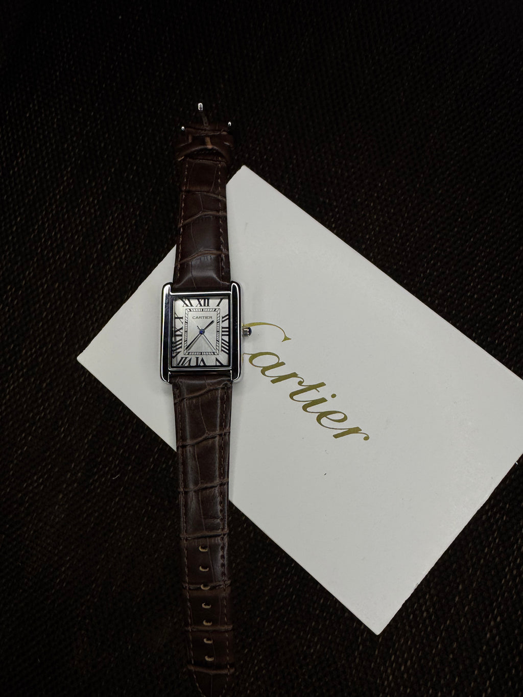 Cartier Tank | Brown straps