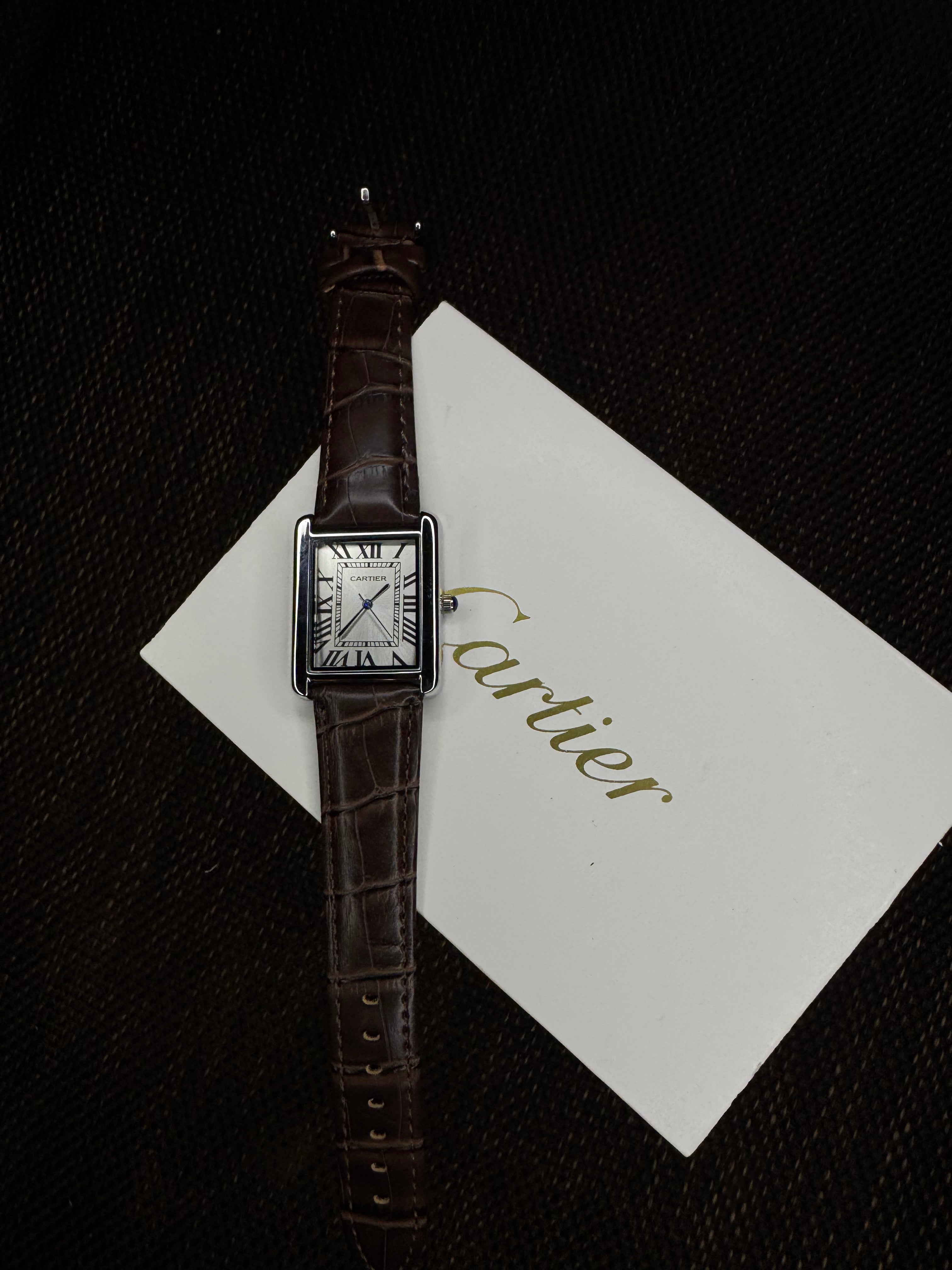 Cartier Tank | Brown straps