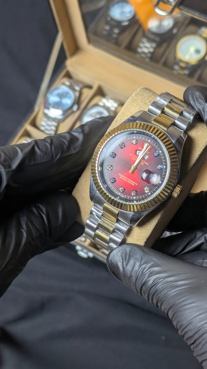 Rolex Oyster Perpetual | Date Just | Master Quality | Stainless Steel | Two Tone Red