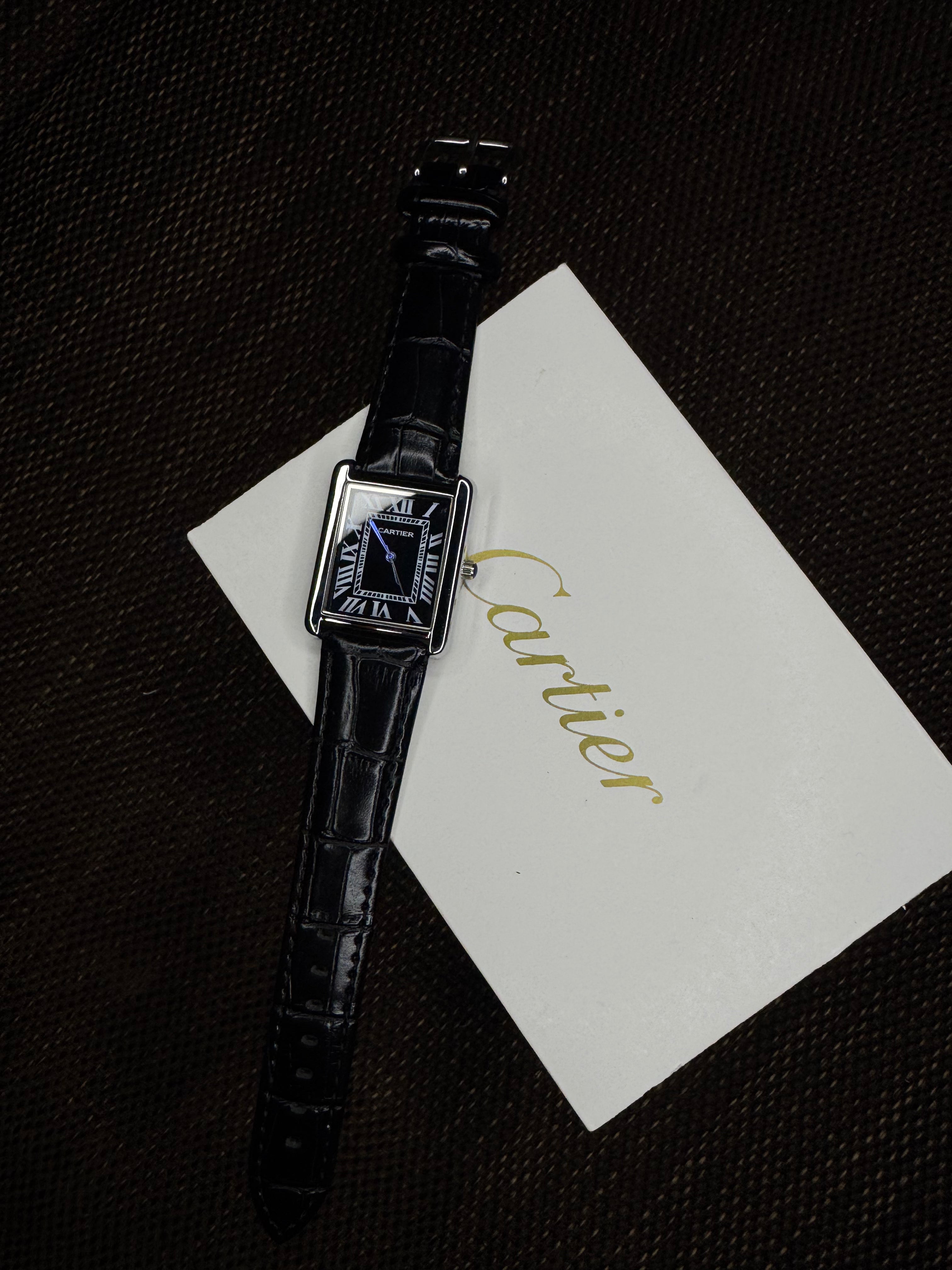 Cartier Tank | Jet Black Roman dial