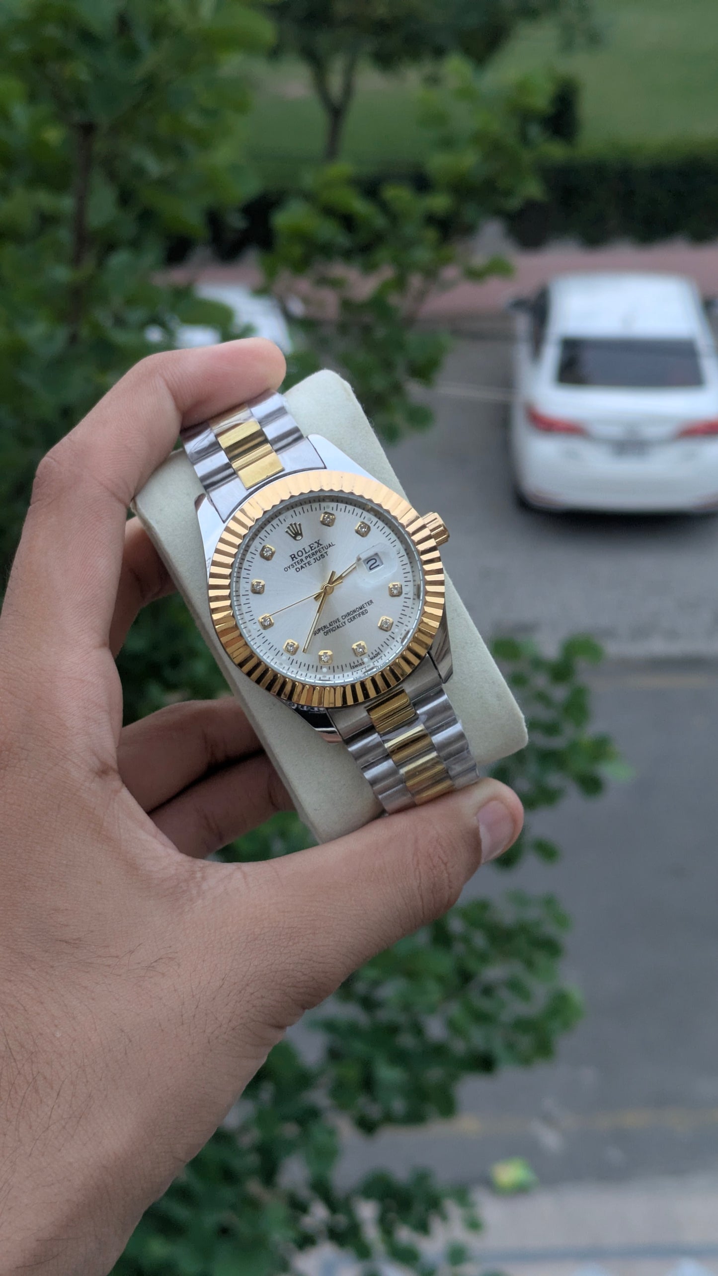 Rolex Oyster Perpetual | Two tone White | Master Quality | Date Just