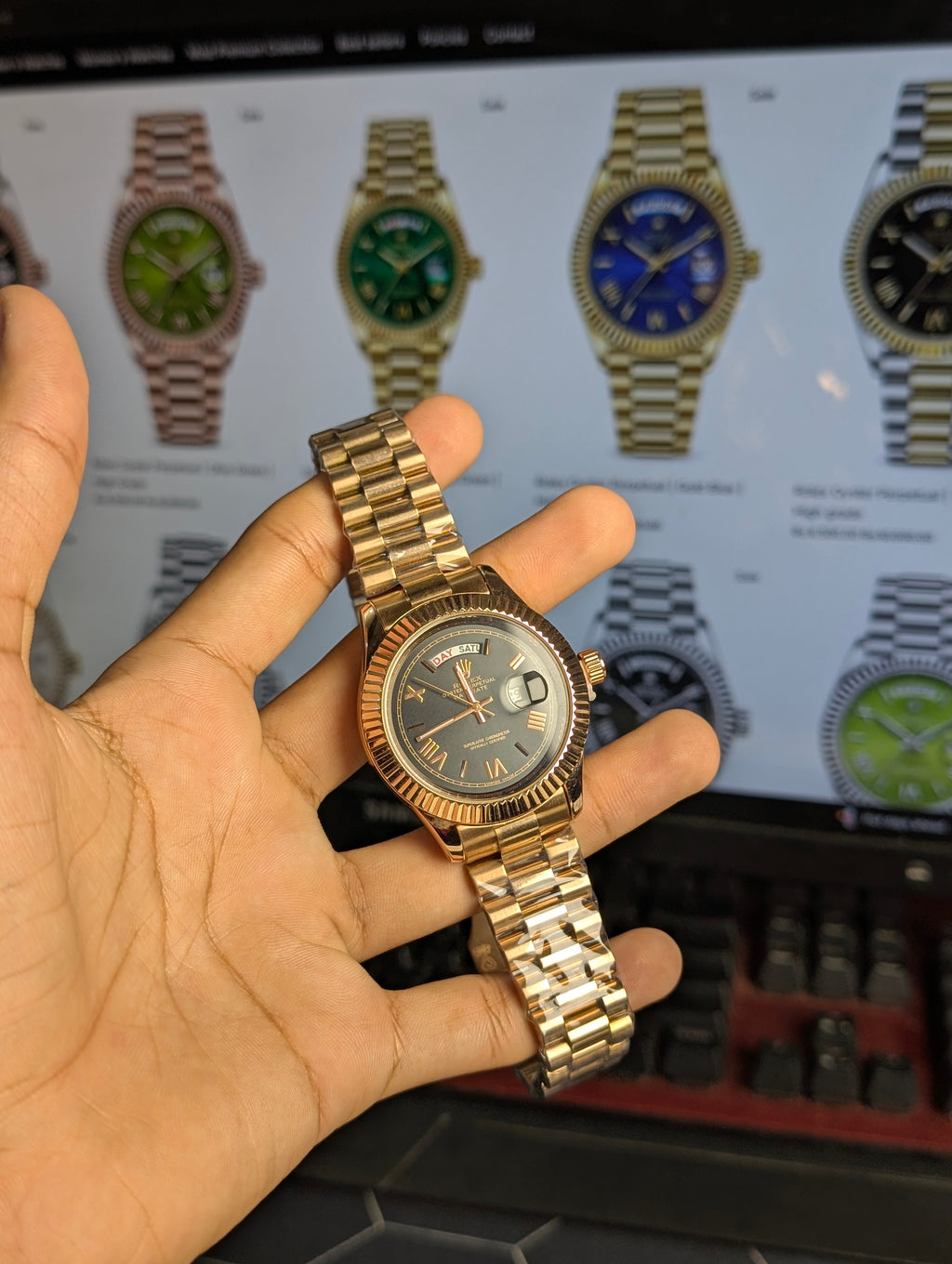 Rolex Oyster Perpetual High Grade | Rose Gold Chocolate