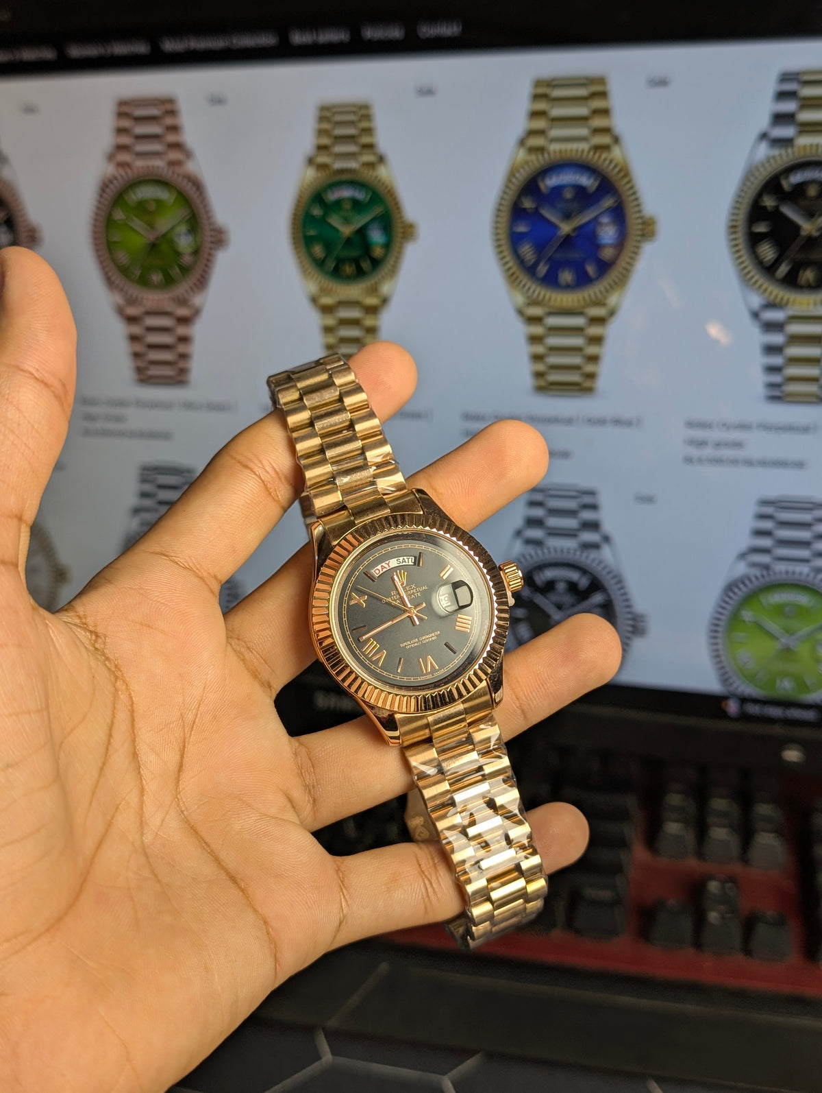 Rolex Oyster Perpetual High Grade | Rose Gold Chocolate