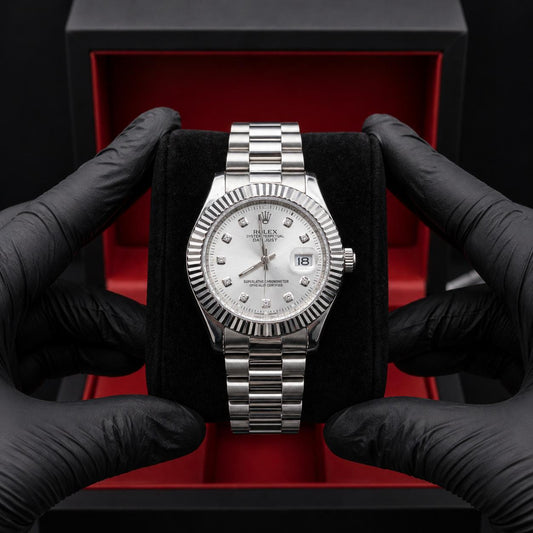 Rolex Oyster Perpetual | Silver White | Master Quality | Date Just