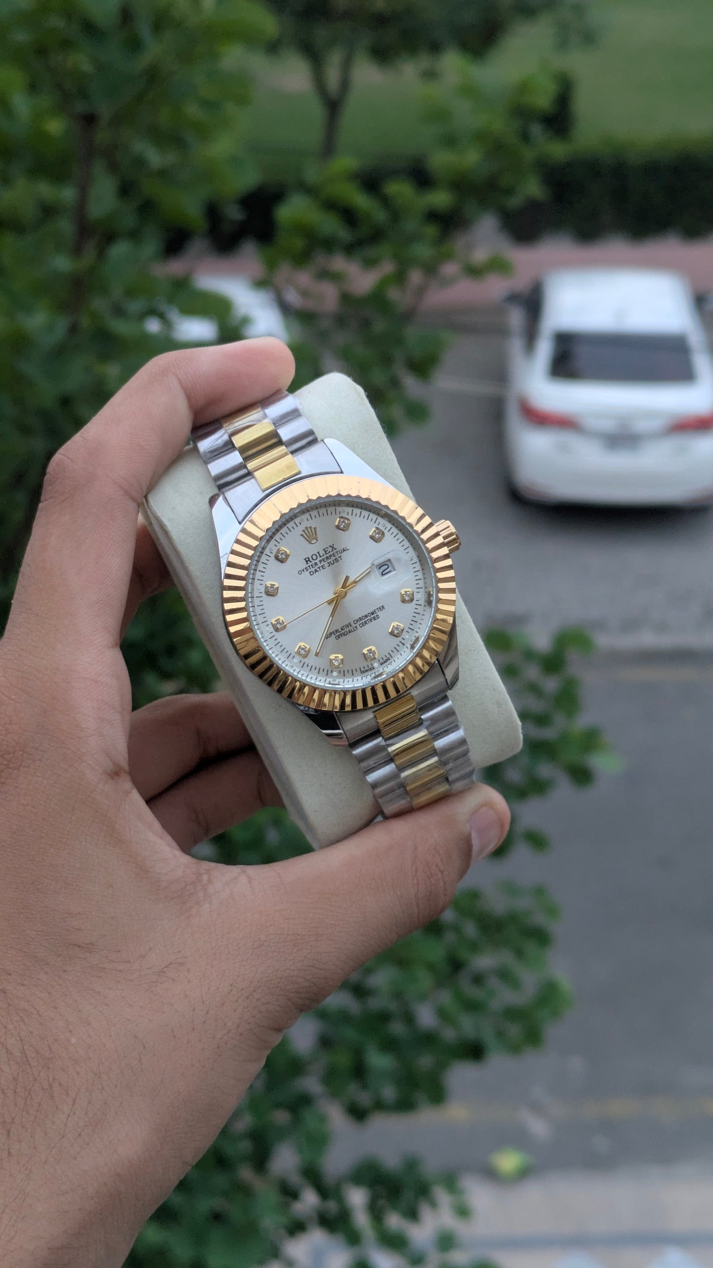 Rolex Oyster Perpetual | Two tone White | Master Quality | Date Just