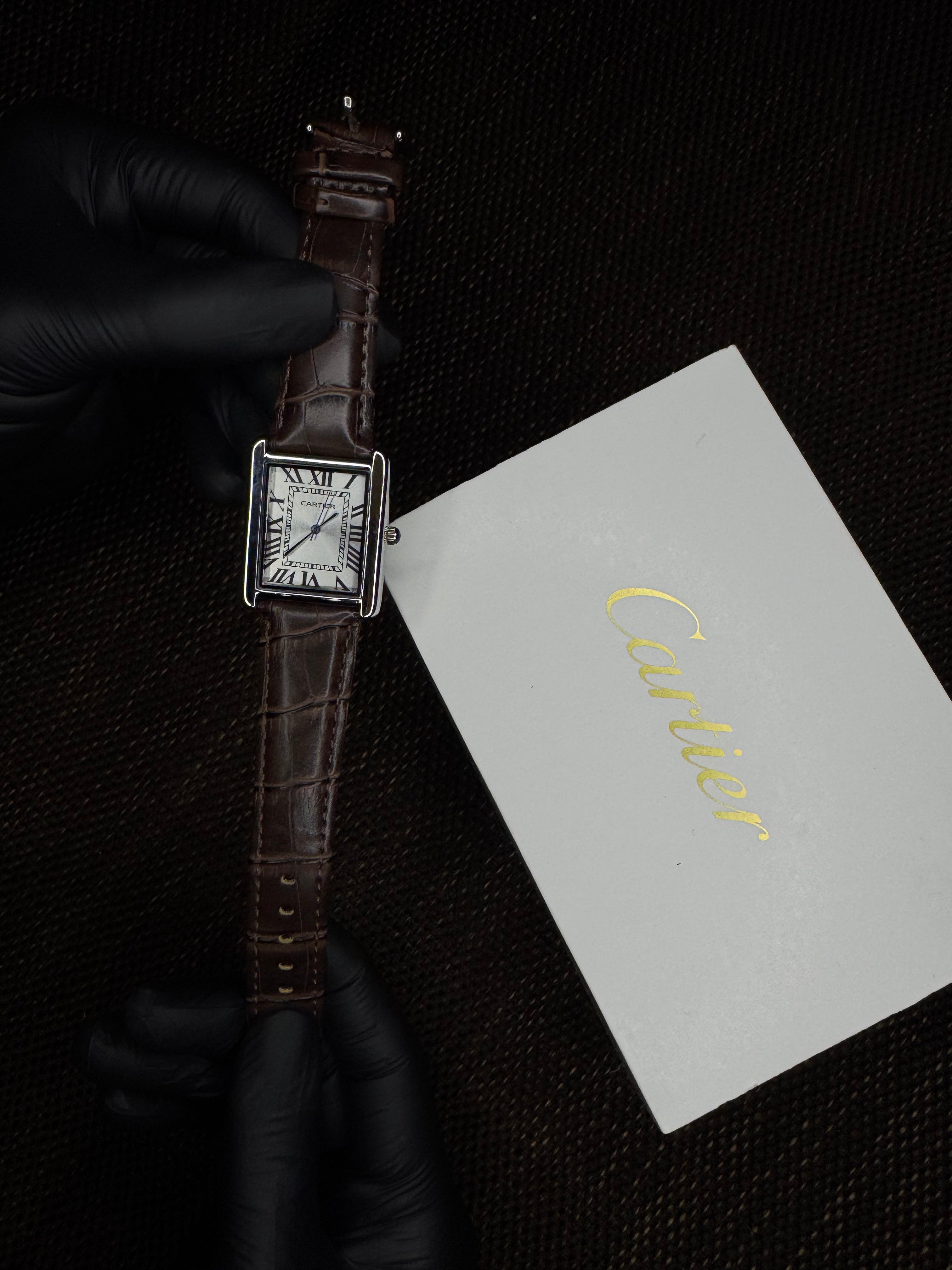 Cartier Tank | Brown straps