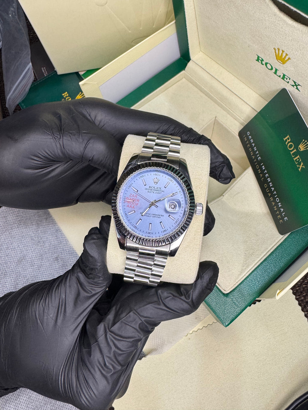 Rolex Oyster Perpetual | Silver Tiffany