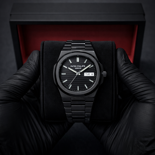 Patek Phillipe Geneve | Master Quality | Date Working | Stainless Steel | Jet Black