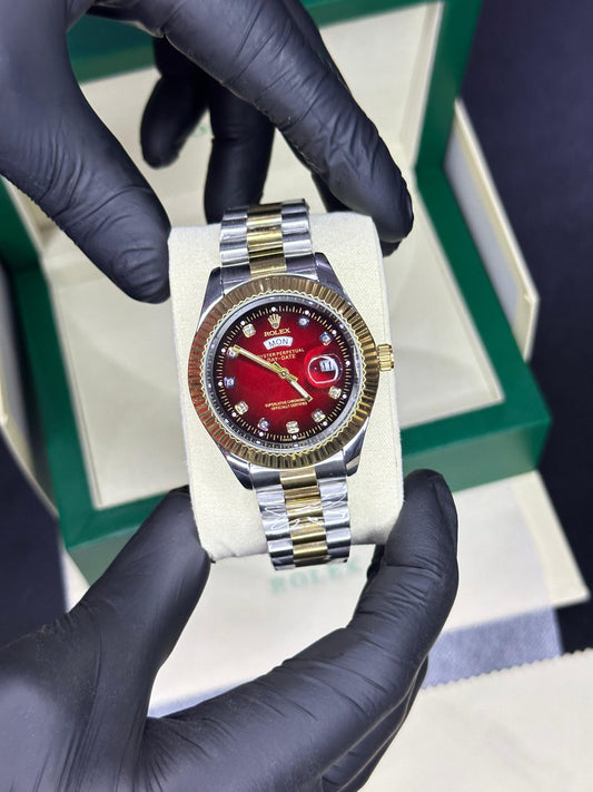 Rolex Oyster Perpetual | Date Just | Master Quality | Stainless Steel | Two Tone Red