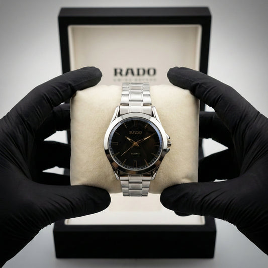 Rado Semi Luxury | Stainless steel | Silver Chain | Black Dial