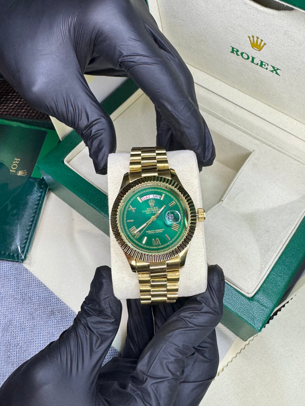 Rolex Oyster Perpetual | Gold Green | High Grade