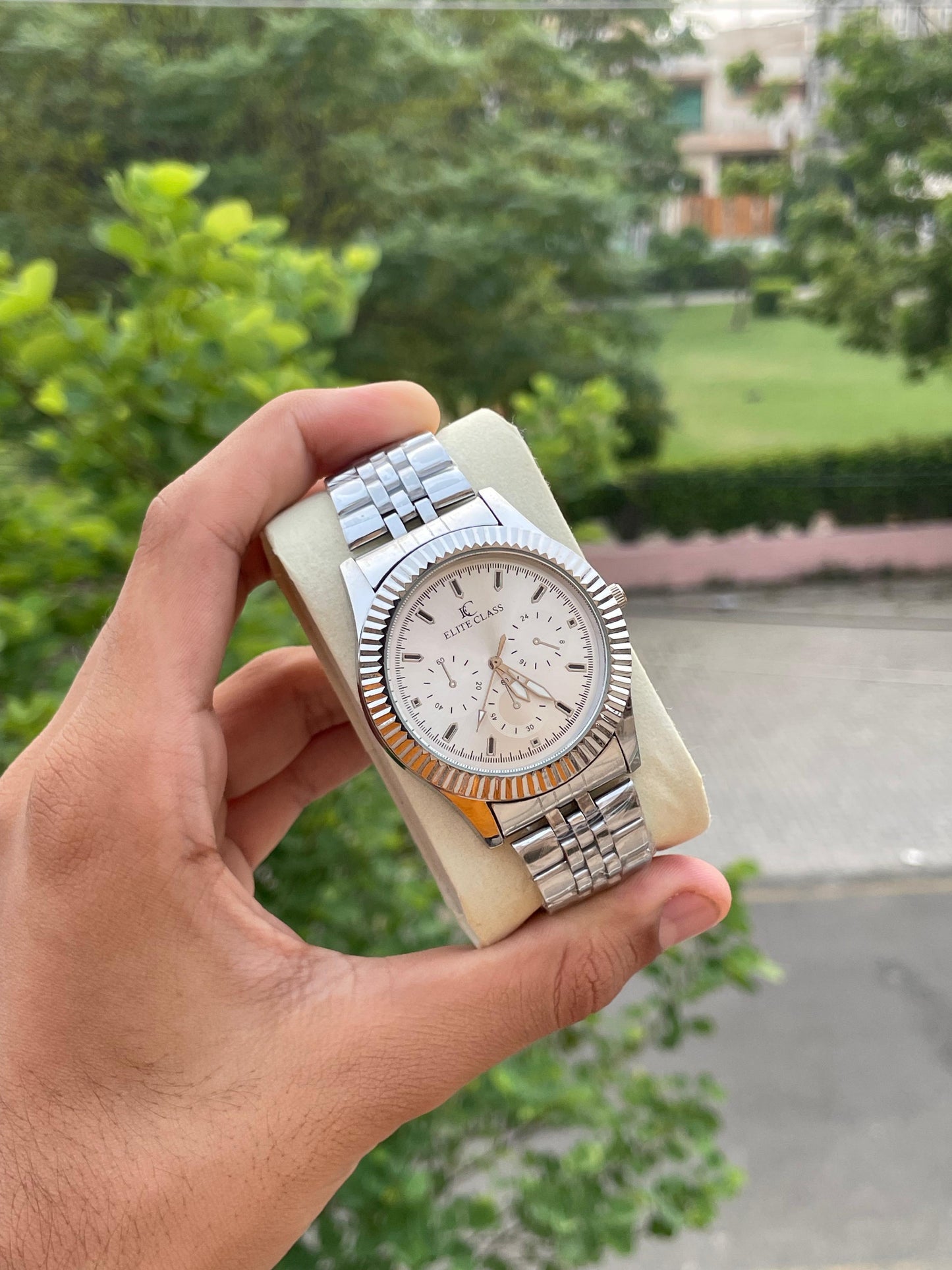 Elite Class Watch | Silver Chain | Best Seller