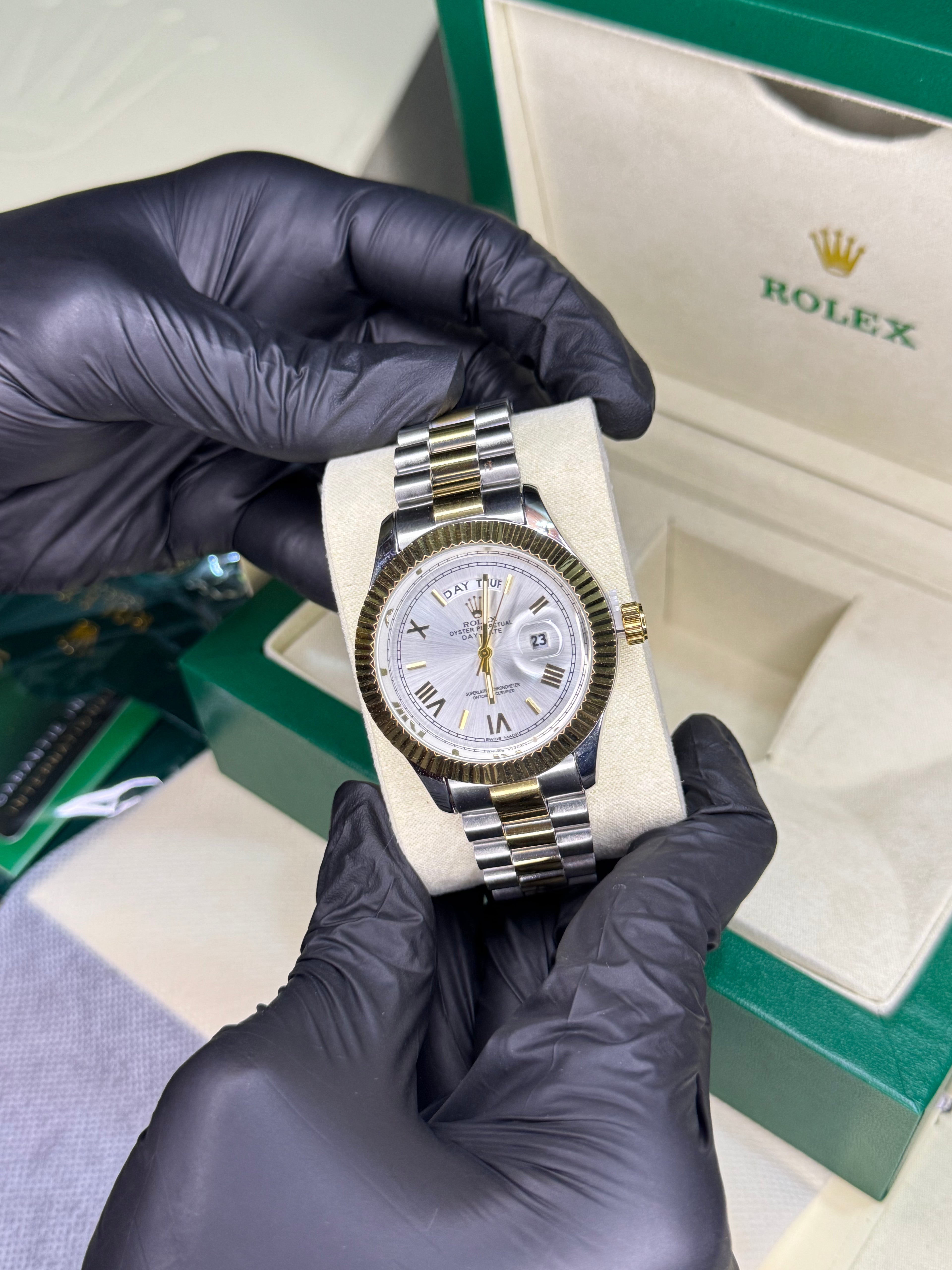 Rolex Oyster Perpetual | Two tone white | High grade