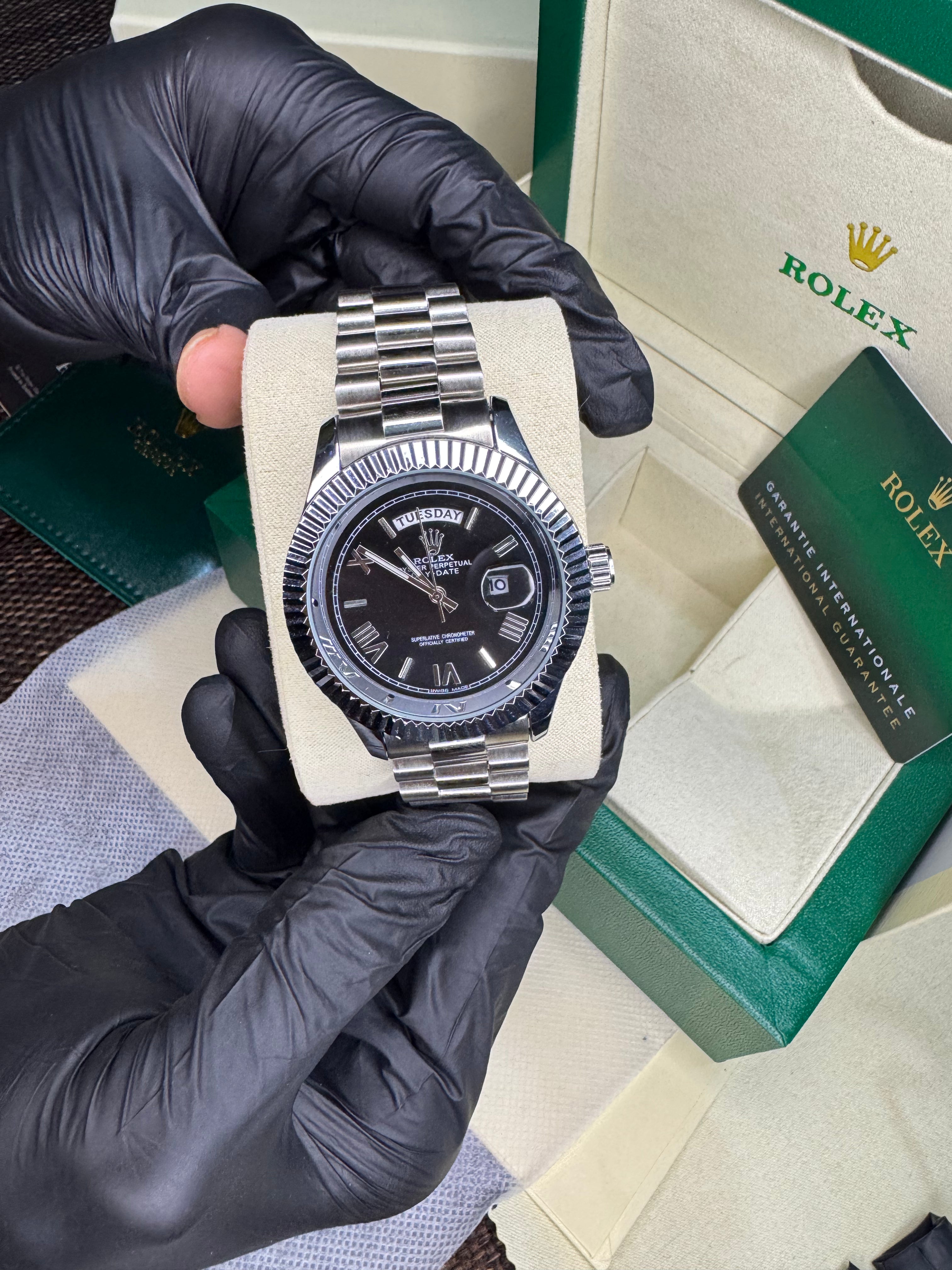Rolex Oyster Perpetual | Silver black | High Grade