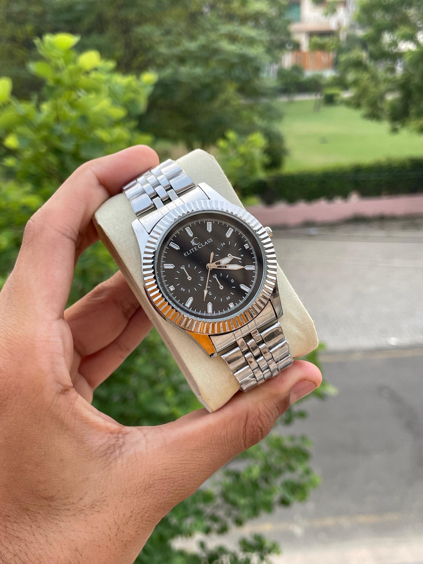 Elite Class Watch | Silver Chain | Best Seller