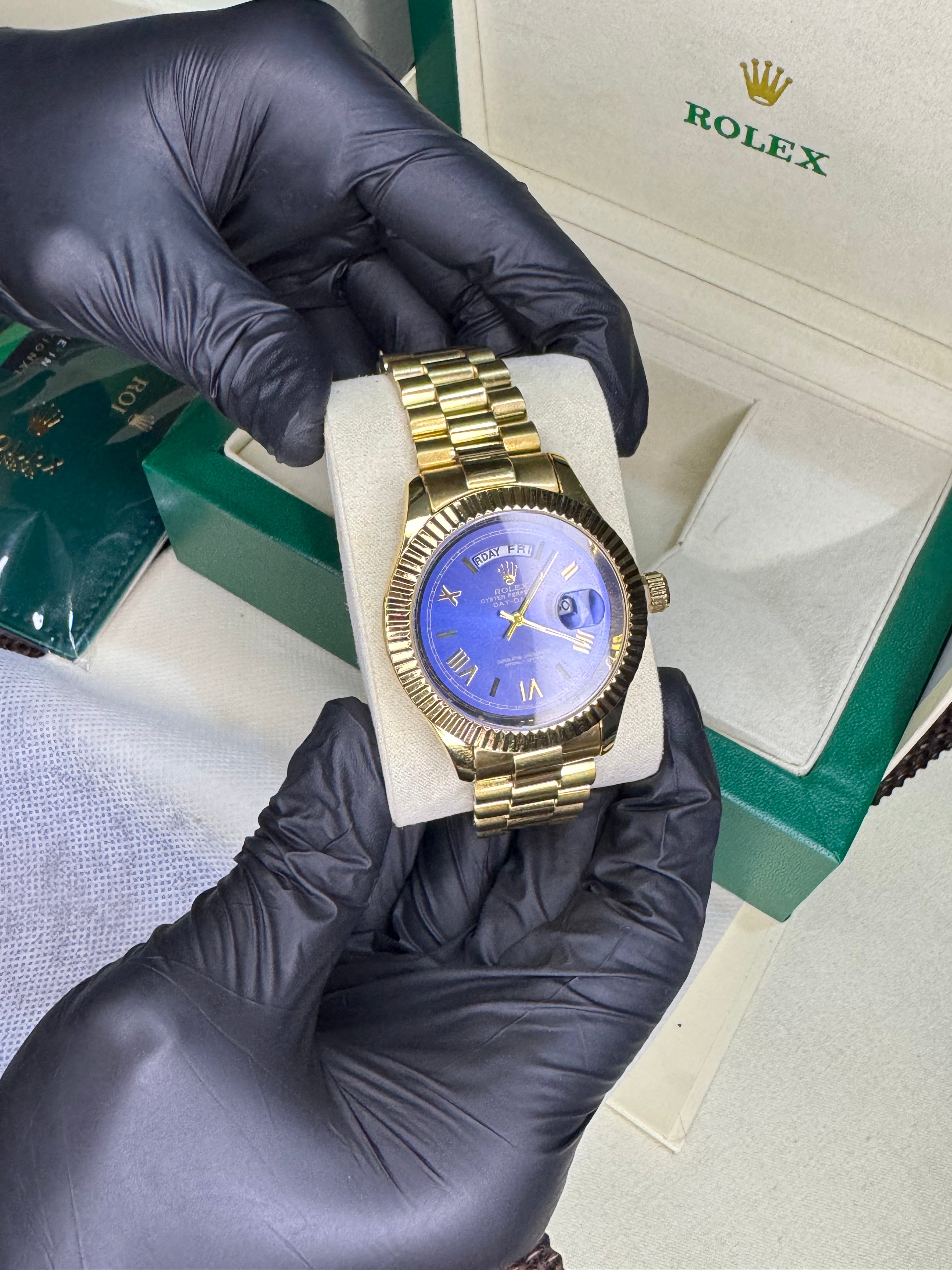 Rolex Oyster Perpetual | Gold Blue | High Grade