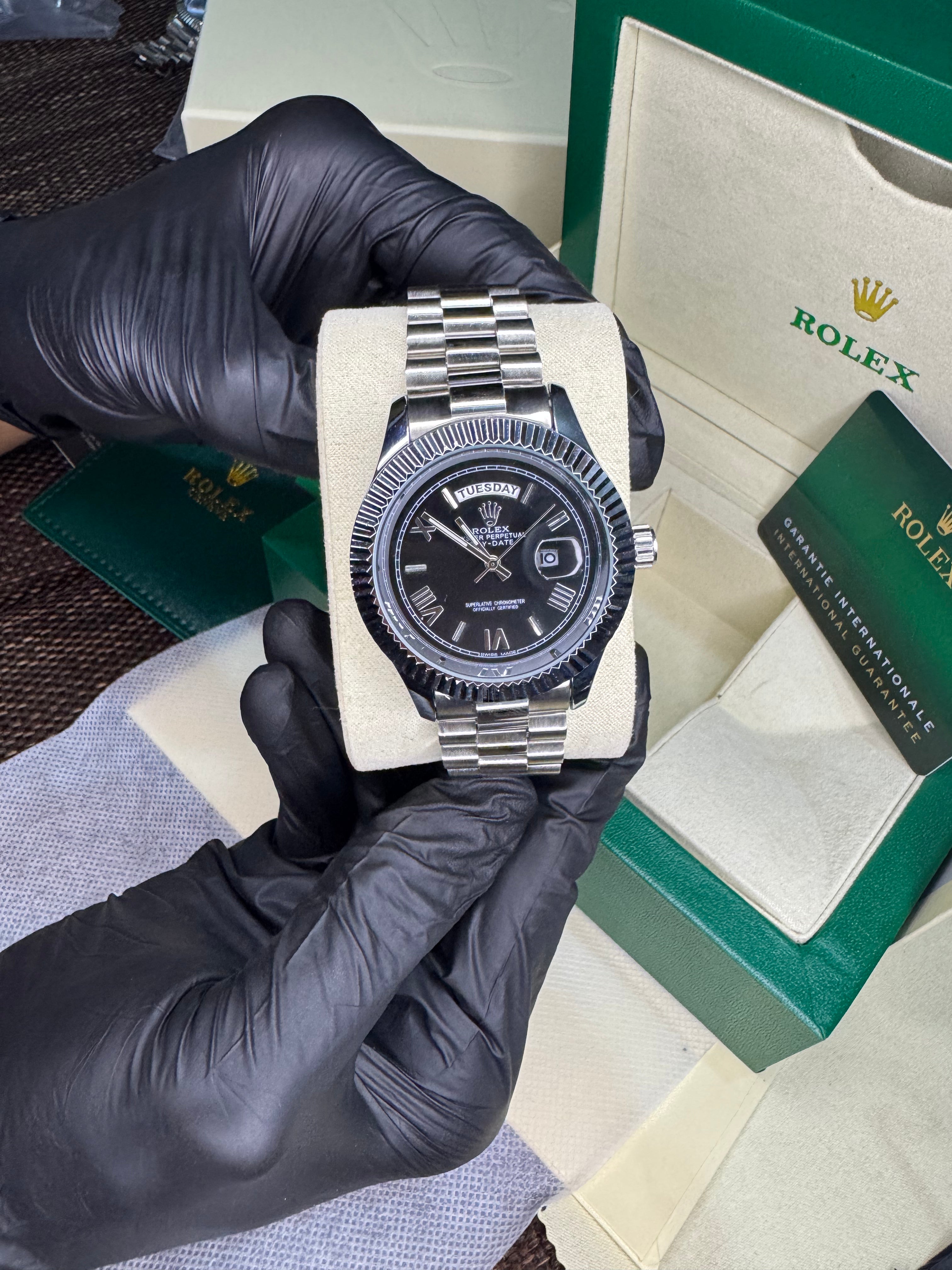 Rolex Oyster Perpetual | Silver black | High Grade