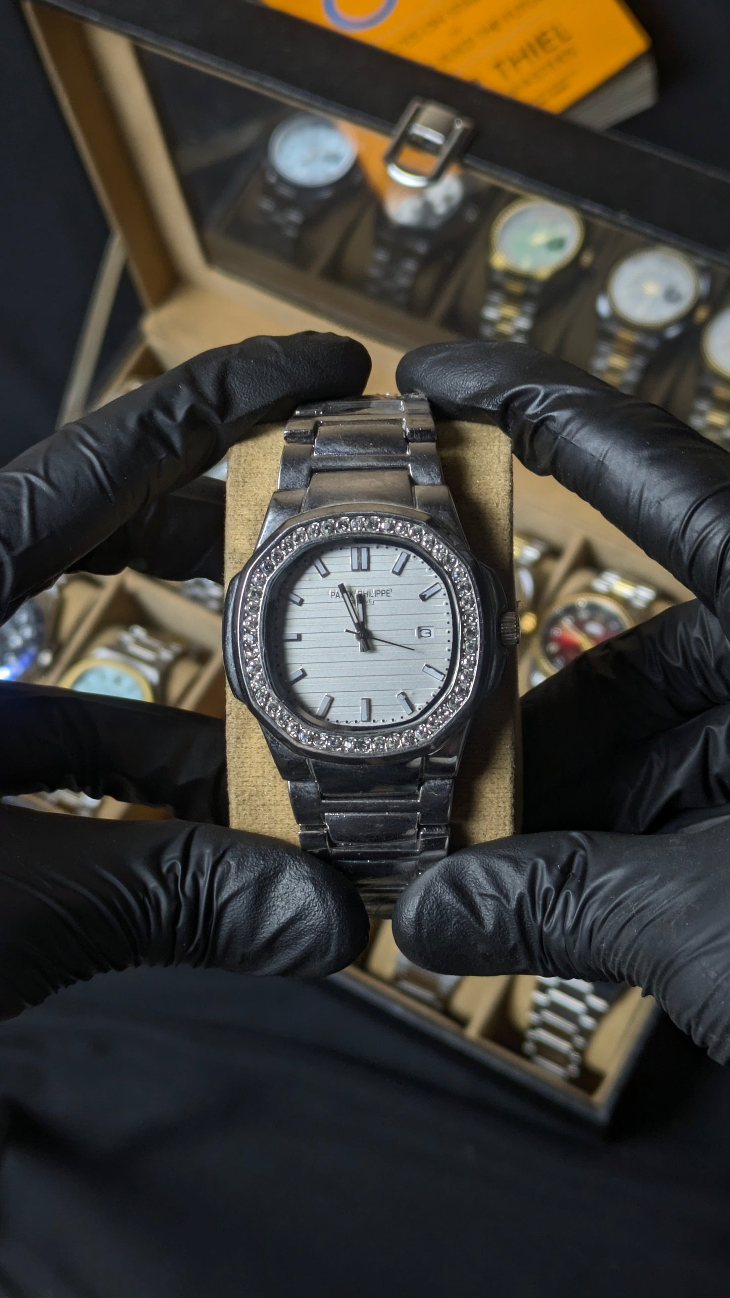 Patek Phillipe Geneve | Master Quality | Date Working | Iced Stone