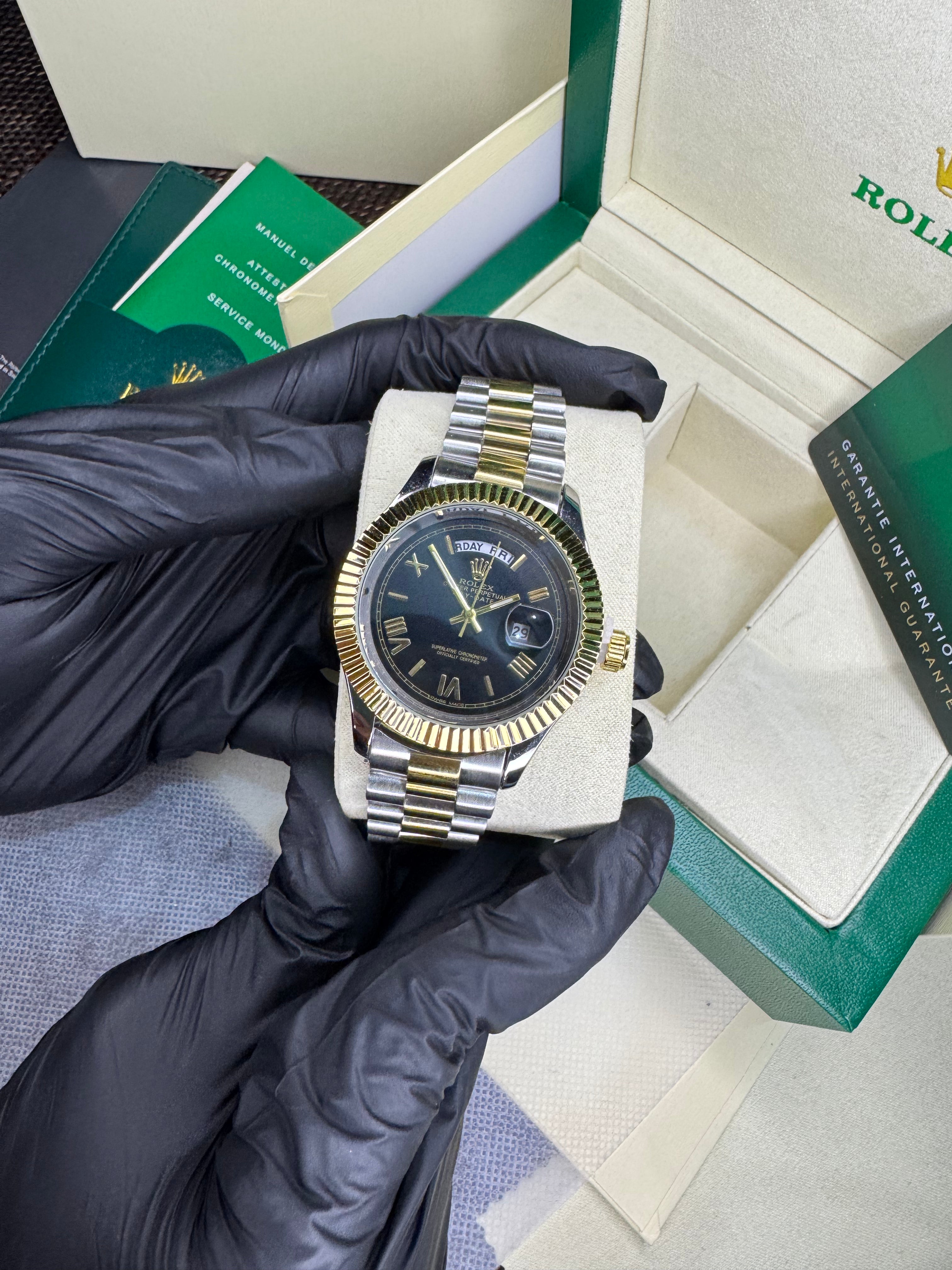 Rolex Oyster Perpetual | Two tone black | High grade