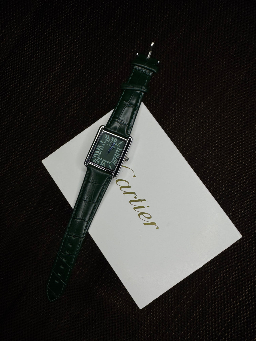 Cartier Tank | Green Straps