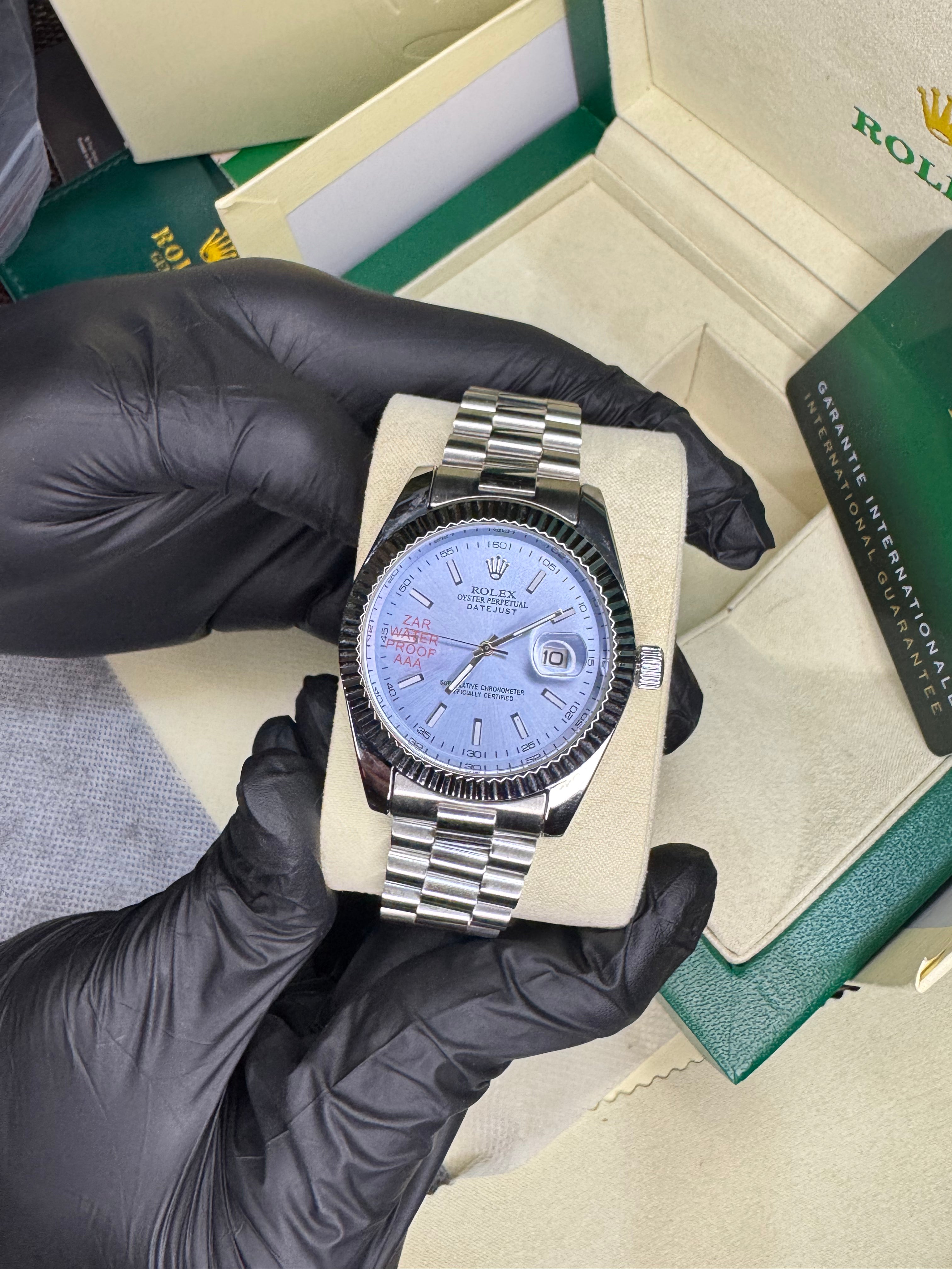 Rolex Oyster Perpetual | Silver Tiffany