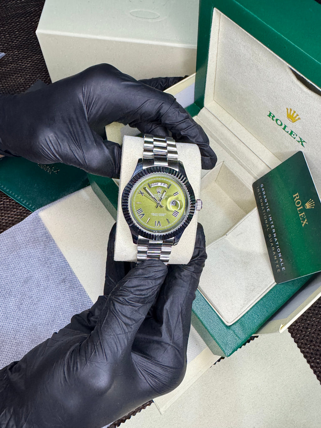 Rolex Oyster Perpetual Silver green | High Grade