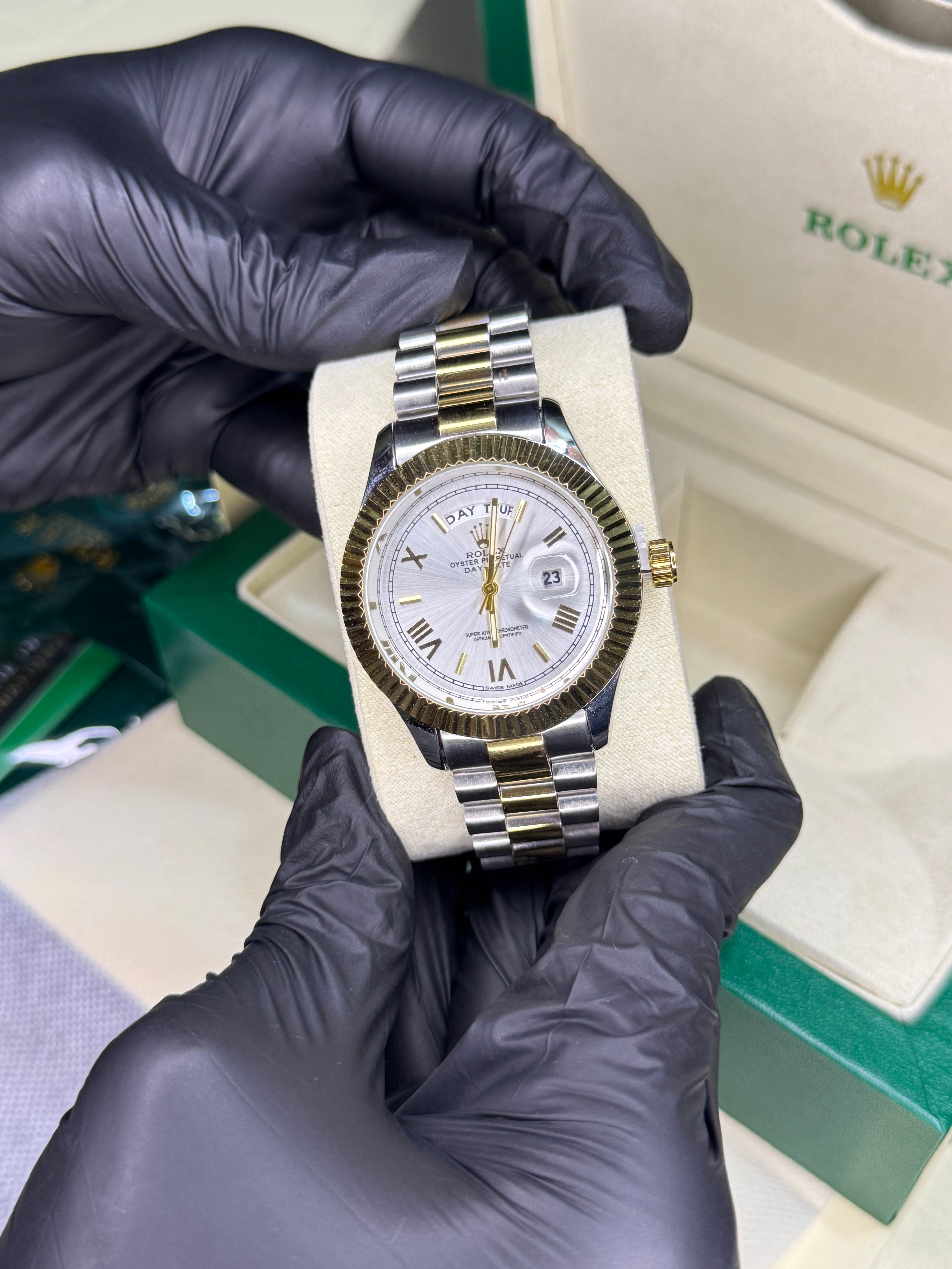 Rolex Oyster Perpetual | Two tone white | High grade