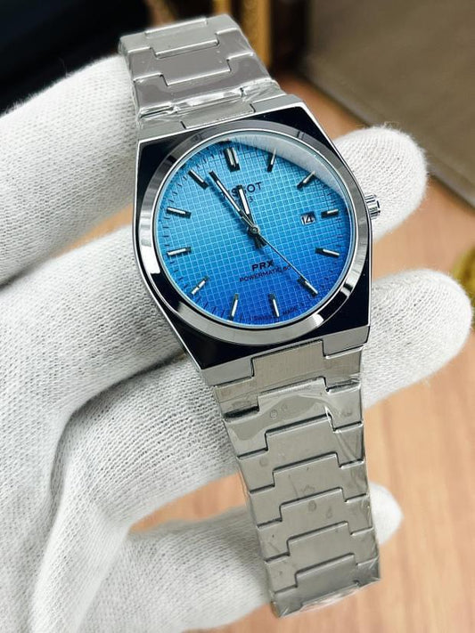 Tissot PRX 1853 | Silver Sky Blue | Stainless steel | Sapphire Glass | Date Working