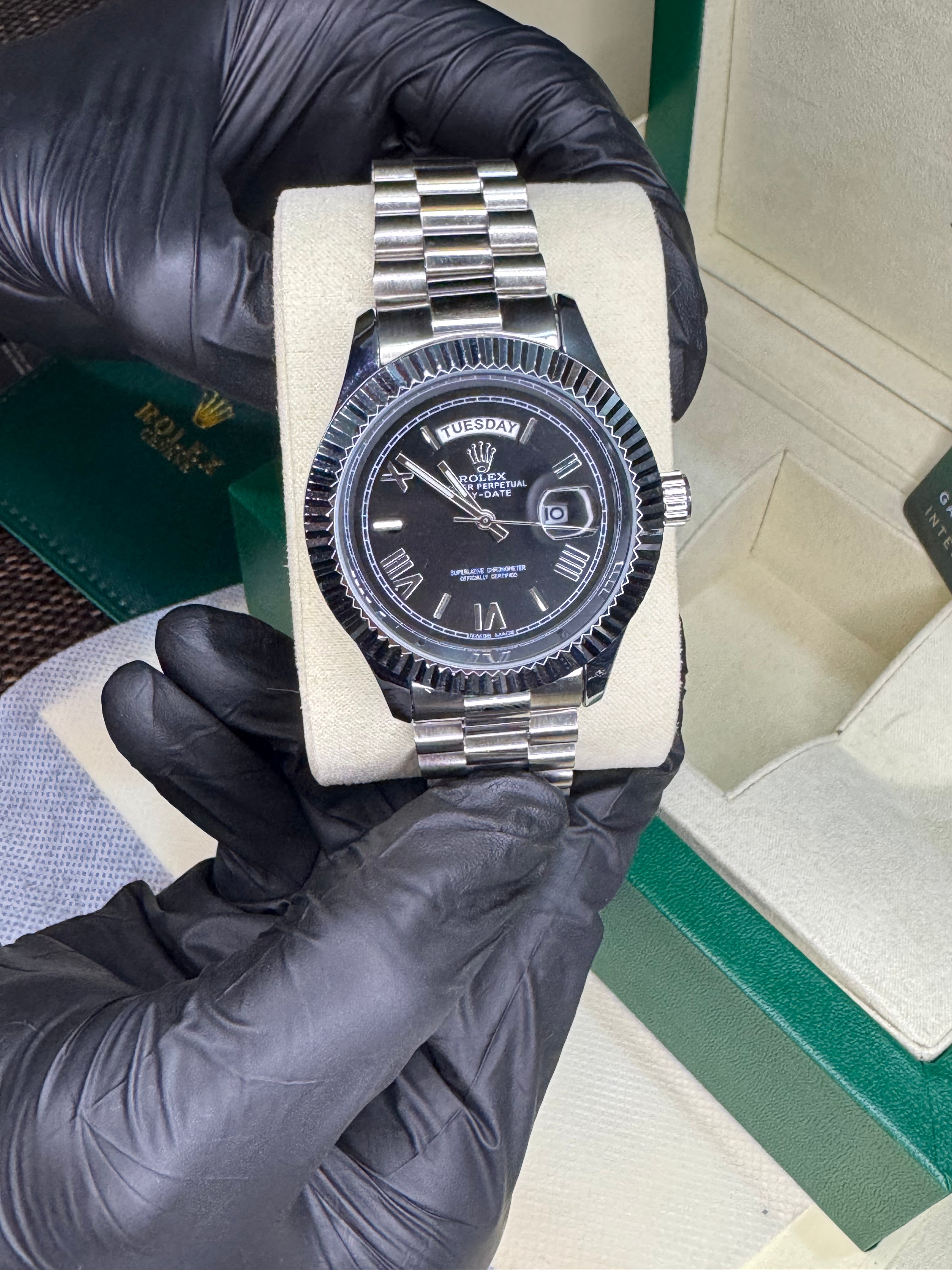 Rolex Oyster Perpetual | Silver black | High Grade