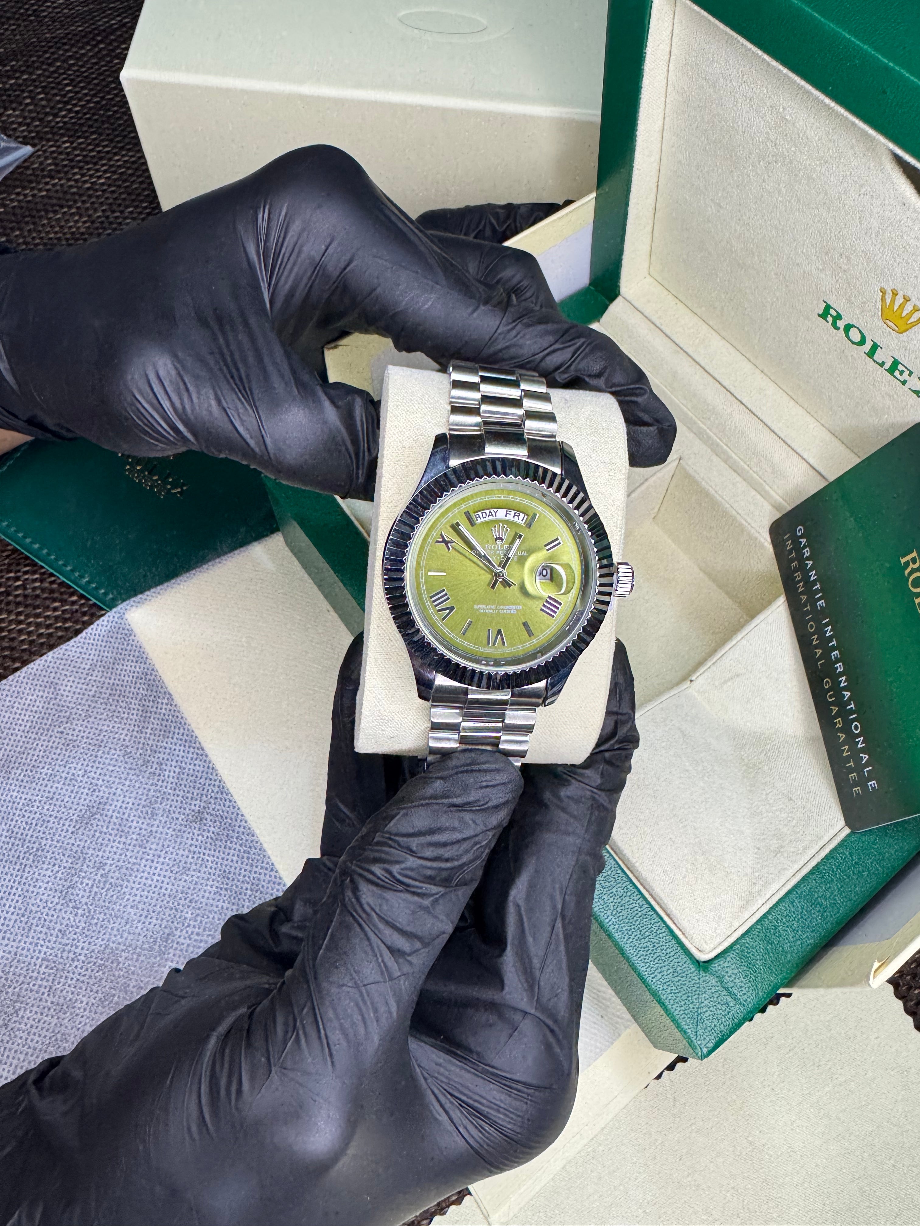 Rolex Oyster Perpetual Silver green | High Grade