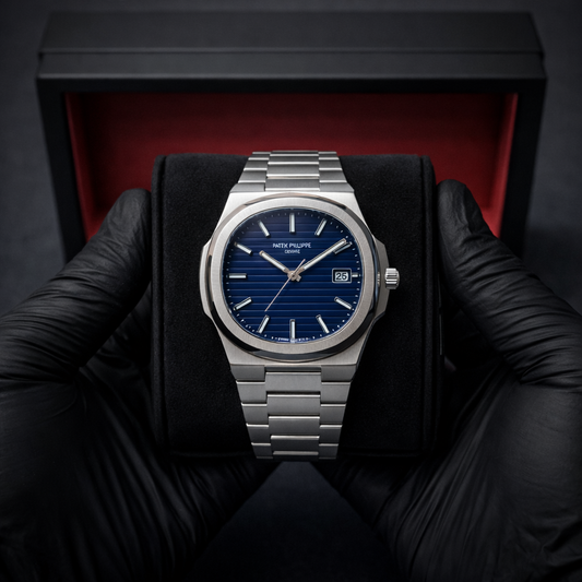 Patek Phillipe Geneve | Master Quality | Date Working | Stainless Steel | Silver Blue