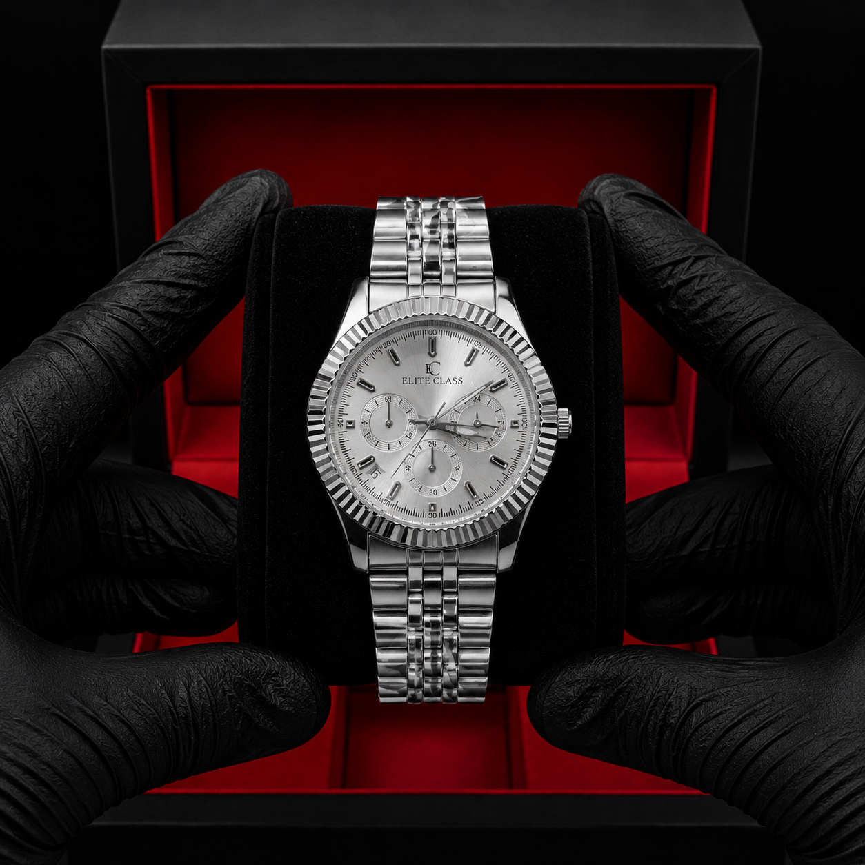 Elite Class Watch | Silver Chain | Best Seller