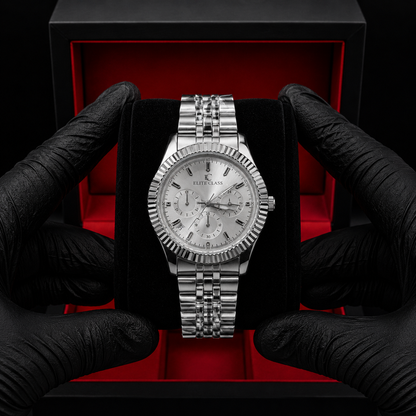 Elite Class Watch | Silver Chain | Best Seller