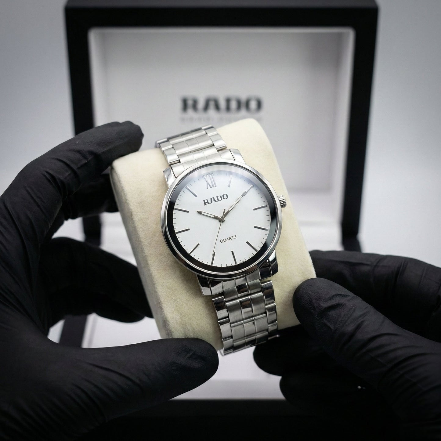 Rado Semi Luxury | Stainless steel | Silver Chain | White dial