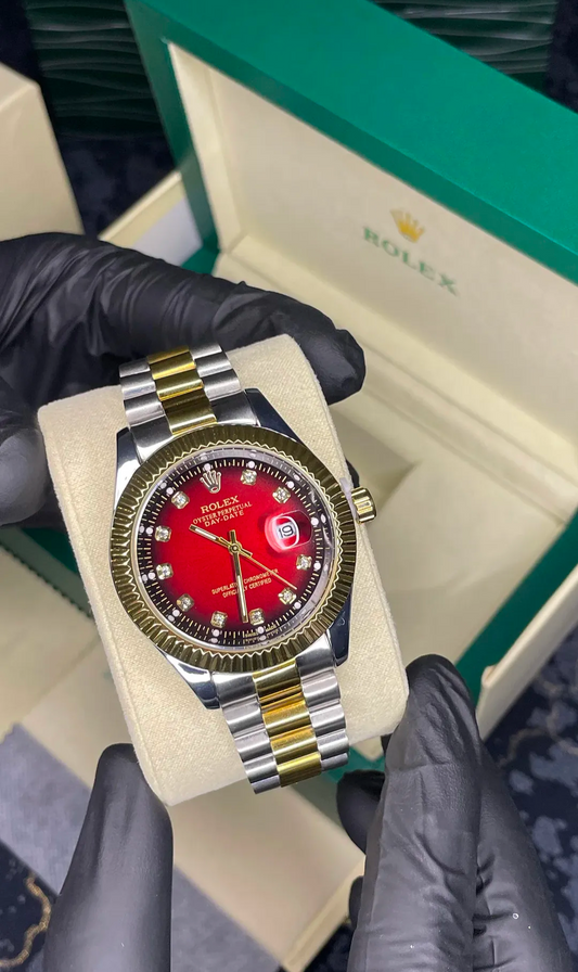 Rolex Oyster Perpetual | Red Dial | Master Quality | Date Just